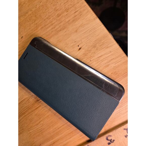 Samsung Galaxy S25 Case Built-in Stand Magnetic PU Leather Slim Case Cyanblue - Picture 2 of 6